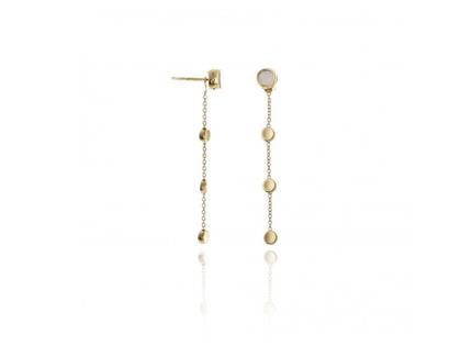 Chimento Armillas Glow Caleido Ohrhänger Gelbgold mit Perlmutt – Ohrschmuck Ohrhänger in gelbgold und aus 750 Gelbgold.