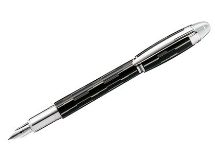 Montblanc StarWalker Metall Black Mystery Füllfederhalter – Schreibgeräte Füllfederhalter aus 585 Weißgold und und platiniert.
