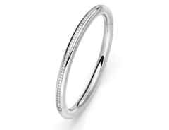 IsabelleFa Rotonde Armreif Weißgold 6mm mit Brillanten 0,740ct – Armschmuck Armreif aus 750 Weißgold.