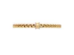 Fope Eka Flex'It Armband   schmal Gelbgold 1 Ronde mit Brillanten 0,17ct M flexibel – Armschmuck Armband aus 750 Gelbgold. – Ansicht 4