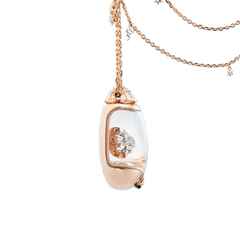 Capolavoro Billion Dreams Snow Globe-Collier Roségold "Magic Star" – Halsschmuck Collier aus 750 Rotgold. – Ansicht 2