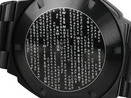 Hamilton PSR MTX Limited Edition Edelstahl schwarz – Herrenuhren Uhr ohne Datum aus Edelstahl und PVD beschichtet. Das Gehäuse ist sonstige Form und schwarz. Das Edelstahlarmband ist schwarz. Das Zifferblatt ist digital und schwarz. – Ansicht 4