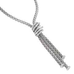 Fope FlexIt Solo Collier Weißgold mit Brillanten Pave – Halsschmuck Collier aus 750 Weißgold. – Ansicht 2