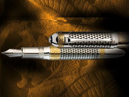 Montblanc 2009 Patron of Art: Limitierte Edition Patron of Art Max von Oppenheim Füllfederhallter – Schreibgeräte Füllfederhalter aus 925 Silber. – Ansicht 2