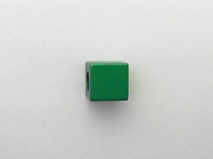 Apero Anhänger Würfel Aluminium 8mm Grün – Anhänger Anhänger ohne Besatz aus Aluminium.