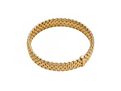 Fope Panorama Flex'It Armband Gelbgold M mit Brillant 0,010ct flexibel – Armschmuck Armband aus 750 Gelbgold.