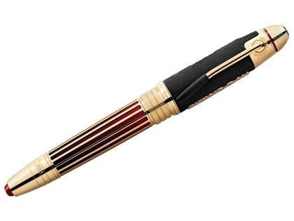 Montblanc Limited Edition Great Characters Jimi Hendrix 1942 Rollerball – Schreibgeräte Rollerball aus Metall und und vergoldet. – Ansicht 2