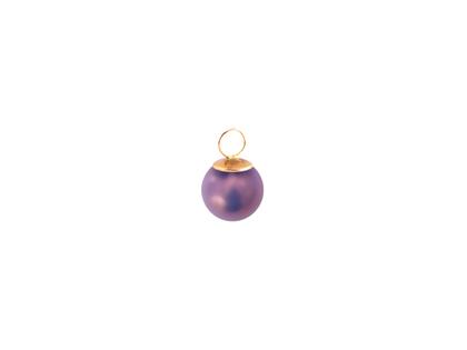 Meissen Pearl Collection Lilac Anhänger Roségold mit violetter Perle 10mm aus Meissener Porzellan® – Anhänger Anhänger ohne Besatz aus 750 Rotgold, Porzellan und und .