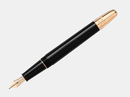 Montblanc Around the World in 80 Days Classique Füllfederhalter dunkelgrau – Schreibgeräte Füllfederhalter in grau und aus Edelharz, platiniert und vergoldet. – Ansicht 3