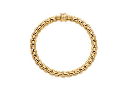 Fope Eka Flex'It  Armband  mittel Gelbgold 1 Ronde mit Brillant 0,02ct M flexibel – Armschmuck Armband aus 750 Gelbgold. – Ansicht 3