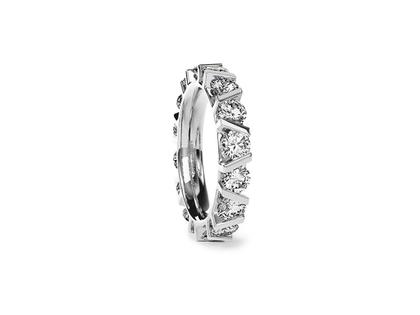 Niessing Vivida Spannring Platin 4,0mm mit Brillanten 3,68ct – Ringe Ring mit Besatz aus 950 Platin.