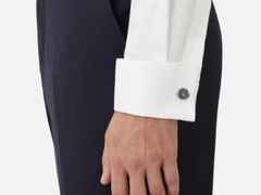 Montblanc The Origin Collection Manschettenknöpfe Edelstahl blau – Weitere Accessoires Manschettenknöpfe in silber und aus Edelstahl. – Ansicht 4