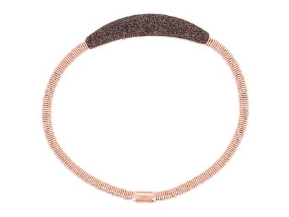 Pesavento Polvere di Sogni Shiny Armband – Armschmuck Armband aus 750 Rotgold, 925 Silber und und vergoldet.