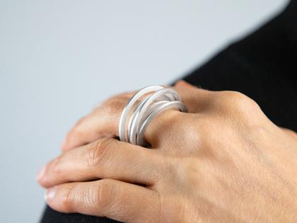 Jutta Ulland Fächerzauber Ring Silber – Ringe Ring aus 925 Silber.