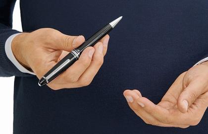 Montblanc Meisterstück LeGrand Kugelschreiber Edelharz platinumbeschichtet – Schreibgeräte Kugelschreiber aus Edelharz und und platiniert. – Ansicht 3