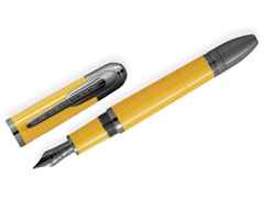 Montblanc Great Characters Enzo Ferrari Special Edition Giallo Modena Füllfederhalter gelb – Schreibgeräte Füllfederhalter in gelb und aus 585 Gelbgold, Edelharz und Ruthenium.