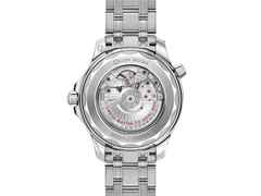Omega Seamaster Diver 300M Automatik Edelstahl 42mm schwarzes Zifferblatt Metallband – Herrenuhren Uhr mit Datum aus Edelstahl und Keramik. Das Gehäuse ist rund und silber. Das Edelstahlarmband ist silber. Das Zifferblatt ist ein Index in schwarz. – Ansicht 4