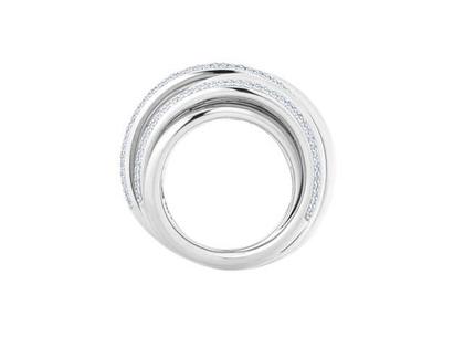 Capolavoro Cielo Ring breit Weißgold mit Brillanten pavé gefasst – Ringe Ring mit Besatz aus 750 Weißgold. – Ansicht 2