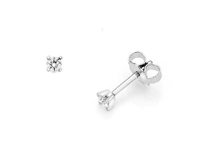 N1 Diamonds Ohrstecker 4er Krappe Weißgold Brillanten 0,15ct – Ohrschmuck Ohrstecker aus 585 Weißgold.