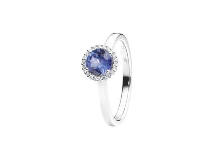 Capolavoro Espressivo Ring Weißgold mit Tansanit 0,800ct und Brillanten 0,060ct – Ringe Ring mit Besatz aus 750 Weißgold.