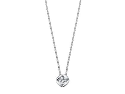 Giloy-Bellaluce Bella Luce Zarah Collier 0,20ct – Halsschmuck Collier aus 585 Weißgold.