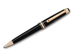 Montblanc Around the World in 80 Days Midsize Kugelschreiber dunkelgrau – Schreibgeräte Kugelschreiber in grau und aus Edelharz, platiniert und vergoldet.