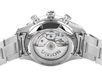 Union Glashütte Belisar Chronograph Speedster 2023 Limited Edition D009.427.11.052.09 Full Set mit Garantie Occasion Neu – Herrenuhren Chronograph aus Edelstahl. Das Gehäuse ist rund und silber. Das Edelstahlarmband ist silber. Das Zifferblatt ist arabisch Index und blau. – Ansicht 2