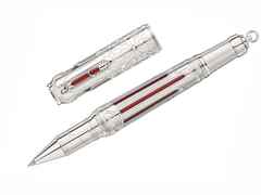 Montblanc Writers Edition                2020: Limited Edition Victor Hugo 1831 Rollerball – Schreibgeräte Rollerball aus Metall und und platiniert.