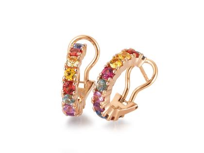 Ohrschmuck Creolen aus 750 Rotgold.
