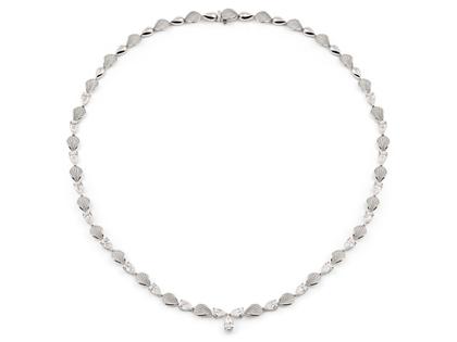 Cammilli Firenze Divina Collier White Ice mit Brillanten 6,30ct – Halsschmuck Collier aus 750 Weißgold.