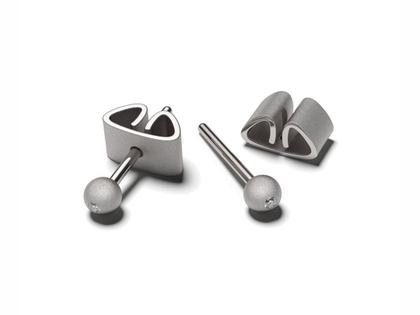 Ohrschmuck Ohrstecker aus Silber-Gold Legierung - 90 S.