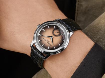 Frederique Constant Classics Moneta Handaufzug Edelstahl 38,5mm braunes Zifferblatt schwarzes Lederband limitiert – Herrenuhren Uhr ohne Datum aus Edelstahl und Leder. Das Gehäuse ist rund und silber. Das Lederarmband ist schwarz. Das Zifferblatt ist ein Index in braun. – Ansicht 11