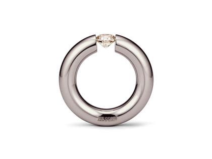 Niessing Spannring Rund Color Limited Edition Purple Grey – Ringe Ring mit Besatz aus 750 Weißgold.