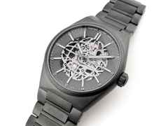 Frederique Constant Highlife Skeleton Automatik Edelstahl 41mm skelettiertes Zifferblatt Metallband FC-310DGSKT4TNH6B Full Set Occasion Neu – Herrenuhren Uhr ohne Datum aus Edelstahl und PVD beschichtet. Das Gehäuse ist rund und grau. Das Edelstahlarmband ist grau. Der Zifferblatt ist ein Index. – Ansicht 4