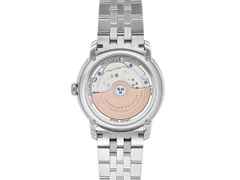 Frederique Constant Classics Premiere Automatik Edelstahl 38,5mm beiges Zifferblatt Metallband – Herrenuhren Uhr ohne Datum aus Edelstahl. Das Gehäuse ist rund und silber. Das Edelstahlarmband ist silber. Das Zifferblatt ist arabisch und beige. – Ansicht 3