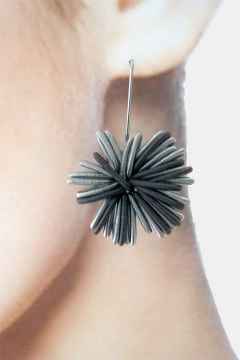 La Mollla No 1 dark Ohrhänger Edelstahl – Ohrschmuck Ohrhänger aus Edelstahl. – Ansicht 2