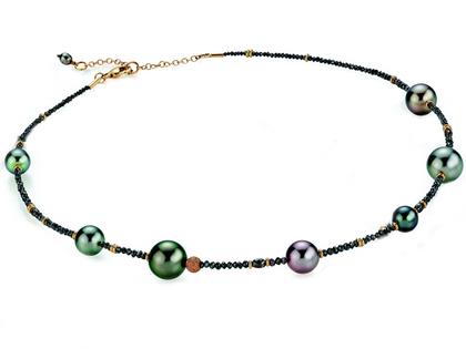 Gellner Castaway Collier Rosegold mit Tahitiperlen – Halsschmuck Collier aus 750 Rotgold.
