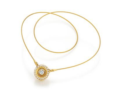 Jörg Heinz Wechselschließe Swing Boho Gelbgold mit Brillanten 1,40ct – Anhänger Collier Schließe in gelbgold und aus 750 Gelbgold. – Ansicht 2