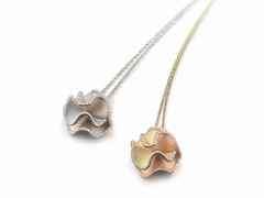 Cammilli Firenze Sultana Kette mit Anhänger Bicolor White Ice und Natural Beige Gold 42cm mit Brillanten 0,530ct – Halsschmuck Kette mit Anhänger aus 750 Gelbgold, 750 Weißgold und und . – Ansicht 2