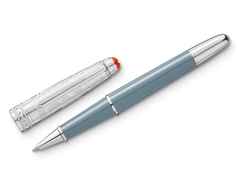Montblanc Meisterstück X Olympic Heritage Chamonix 1924 Doué Classique Rollerball Edelharz platinumbeschichtet – Schreibgeräte Rollerball in grau und aus Edelharz, Metall und platiniert.