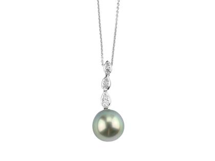 Schoeffel The Classic Collection Swing Collier mit Tahitiperle – Halsschmuck Collier in silber und aus 750 Weißgold.