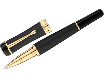 Montblanc Bonheur Nuit  Rollerball Edelharz schwarz – Schreibgeräte Rollerball aus Edelharz und und platiniert.