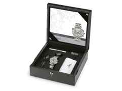 Sinn Spezialuhren 6099 Frankfurter Finanzplatzuhr Automatik Edelstahl 41,5mm silberfarbenes Zifferblatt Metallband limitiert – Herrenuhren Chronograph aus Edelstahl. Das Gehäuse ist rund und silber. Das Edelstahlarmband ist silber. Das Zifferblatt ist ein Index in silber. – Ansicht 10