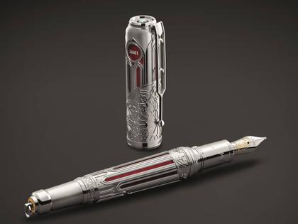 Montblanc Writers Edition                2020: Limited Edition Victor Hugo 1831 Füllfederhalter – Schreibgeräte Füllfederhalter aus 750 Gelbgold, Metall und und platiniert. – Ansicht 4