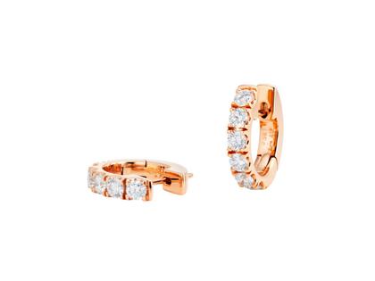 Capolavoro Diamante in Amore Creolen Roségold – Ohrschmuck Creolen aus 750 Rotgold.