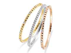 Silhouette Schmuck Tennis Flex Armband 13 Brillanten Weißgold – Armschmuck Armband aus 750 Weißgold. – Ansicht 2
