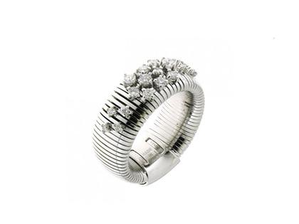 Chimento Stardust Ring Weißgold – Ringe Ring mit Besatz aus 750 Weißgold.