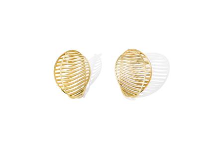 Niessing Mirage Ohrstecker oval 20mm Classic Yellow – Ohrschmuck Ohrstecker aus 750 Gelbgold.