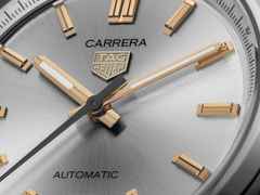 TAG Heuer Carrera Date Automatik Edelstahl 36mm silberfarbenes Zifferblatt Metallband – Damenuhren Uhr mit Datum aus Edelstahl. Das Gehäuse ist rund und silber. Das Edelstahlarmband ist silber. Das Zifferblatt ist ein Index in silber. – Ansicht 4