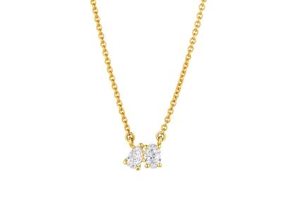 N1 Diamonds Collier "Toi Et Moi" Gelbgold mit Diamant 0,300ct – Halsschmuck Collier aus 585 Gelbgold.